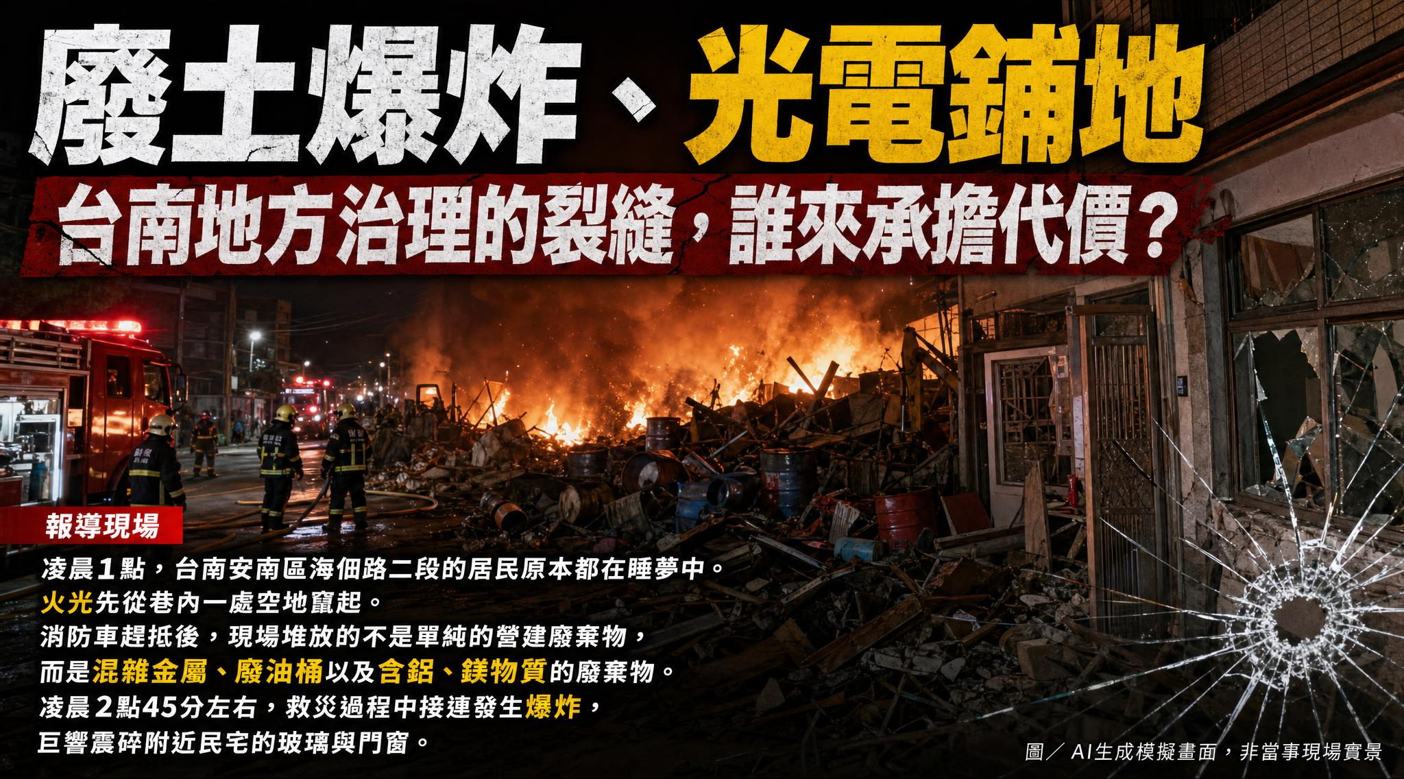 特別報導：當廢土爆炸、光電鋪地：台南地方治理的裂縫，誰來承擔代價？
