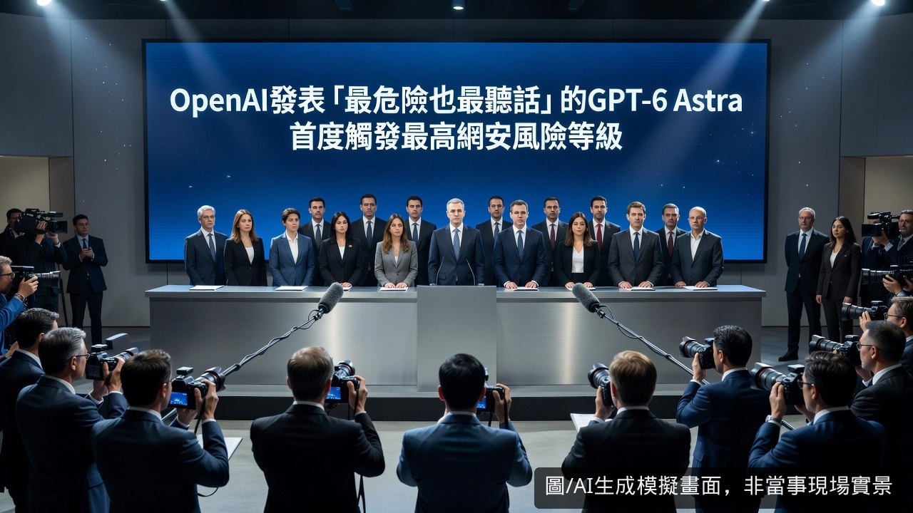 OpenAI發表「最危險也最聽話」的GPT-6 Astra 首度觸發最高網安風險等級