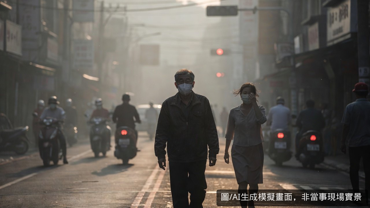 嘉義市空氣品質轉差 AQI達112 對敏感族群不健康