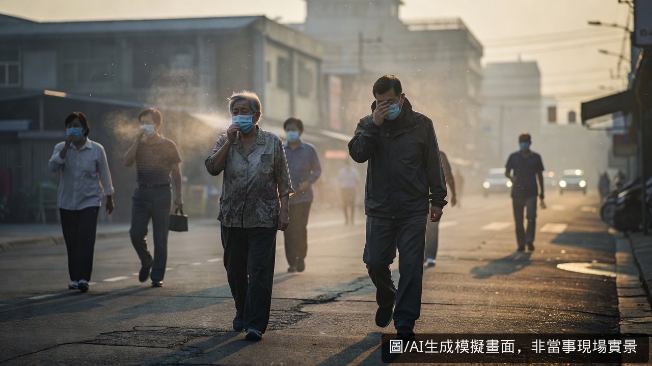 南投空氣品質轉差 AQI達122「對敏感族群不健康」