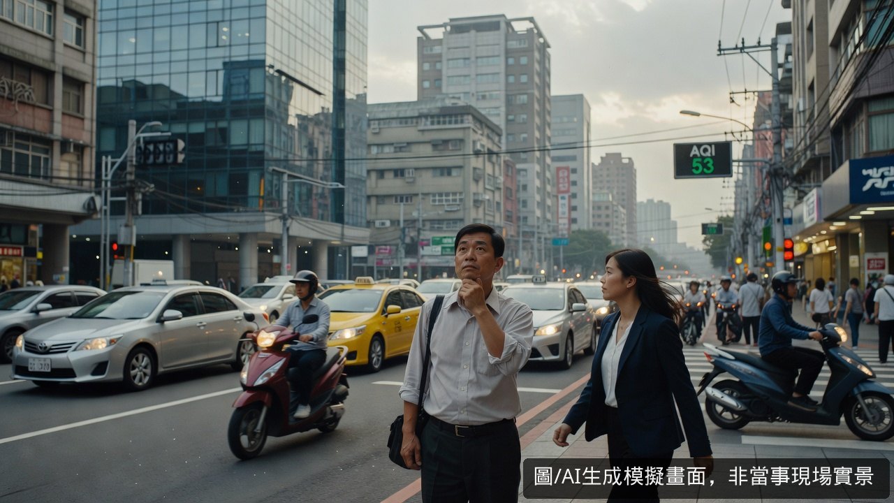 臺北市空氣品質轉普通 士林測站AQI來到53