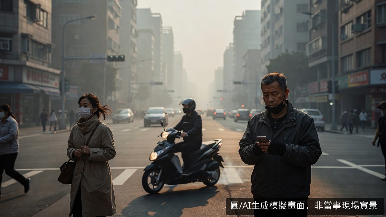 全台14縣市空氣品質轉差 8地達對敏感族群不健康等級