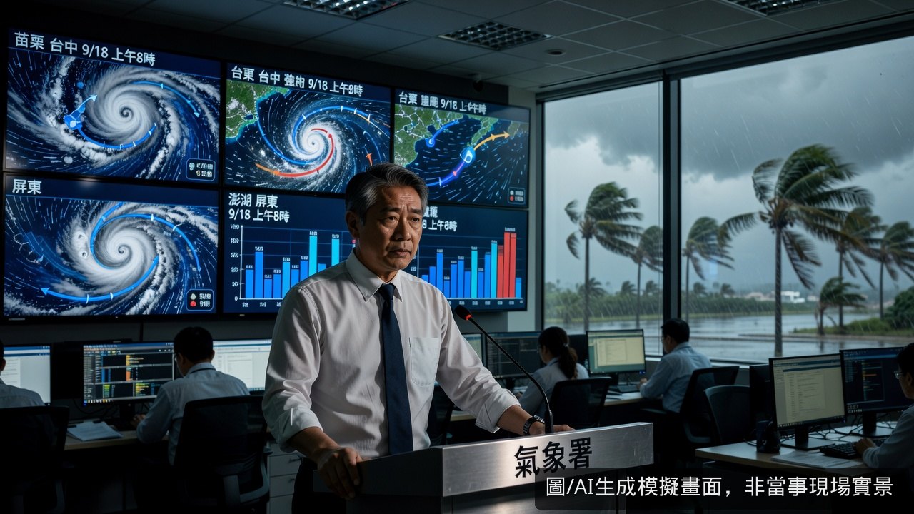 苗栗、台中、台東陸警解除 屏東、澎湖再發強風特報